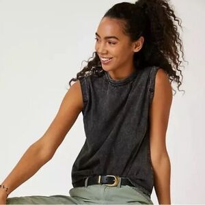 Anthropologie pilcro gray‎ burnout washed tank